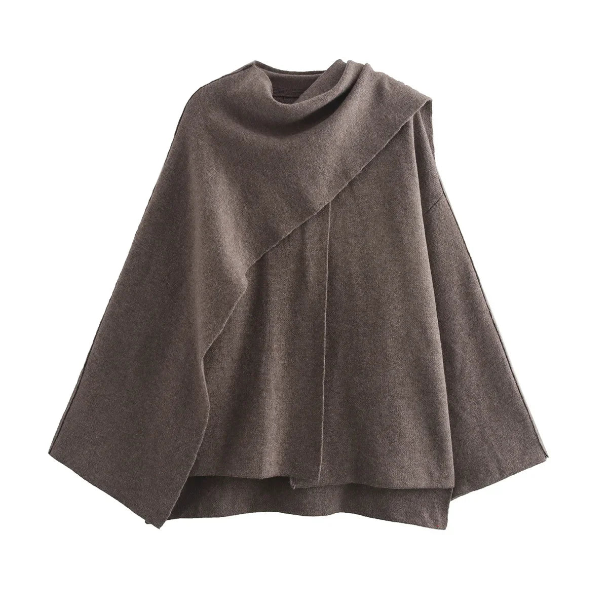 Veste Cape Laine Drapée